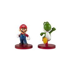 New MARIO & GREEN YOSHI Super Mario Dual Mini Figurine Collection (2.5" Figure)