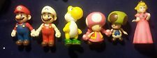 Nintendo Super Mario Bros Action Figure Lot 6 Yoshi, Peach & more figures