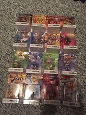 16 Figure Amiibo Lot NEW - Nintendo Mario Falcon Diddy Shulk Sonic Yoshi Pit ++