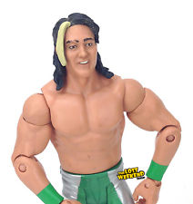 Yoshi Tatsu WWE Mattel Basic 7 Wrestling Figure Silver and Green Gear BM101