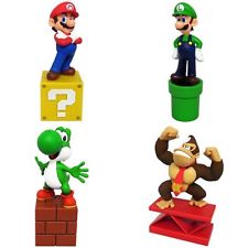 Super Mario Paper Weight Figure 4set Mario Luigi Yoshi Donkey Statue Nintendo