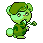 Flippy the green war vet bear