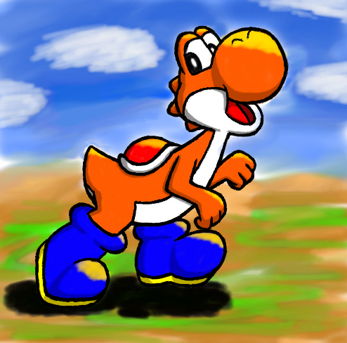 Yoshi is Walking