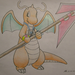 Dragonite! With a Spear!