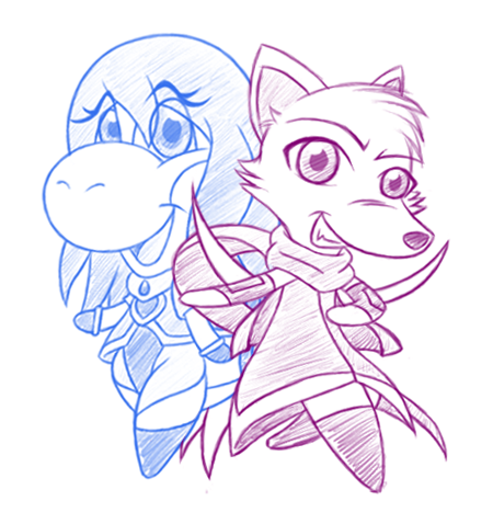 Ultimate Partner- Chibi sketch