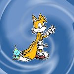 Tails - Blue Background