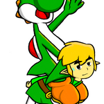 Link Carrying Yoshi II