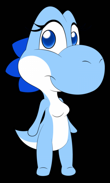 Chibi Blue Yoshi