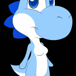 Chibi Blue Yoshi