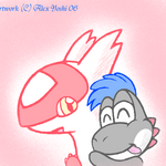 Rouge_yoshi_hugging_latias