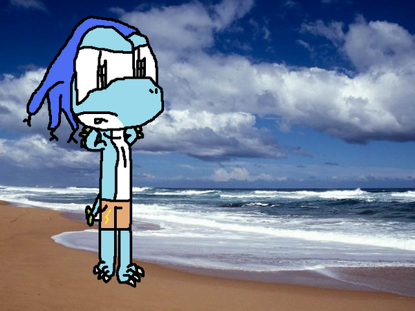 Karnik at the beach