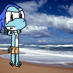 Karnik at the beach