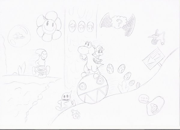 Yoshi cave sketch.