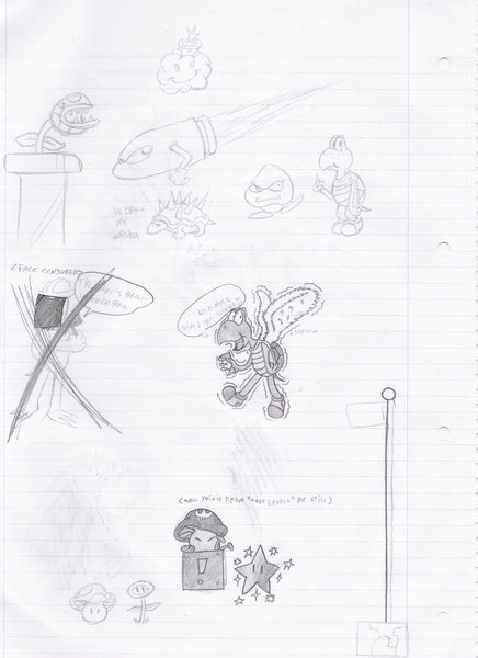 Mario Bros. Doodles.