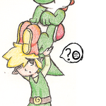 Link Carrying Yoshi