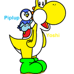 Yoshi with Piplup