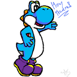 Yoshi Sketch Colored