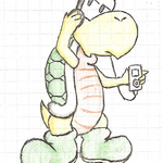 Master Koopa with His IPod